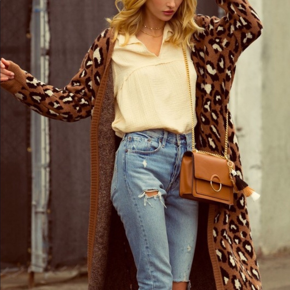 Coming Soon • Leopard Print Duster Cardigan